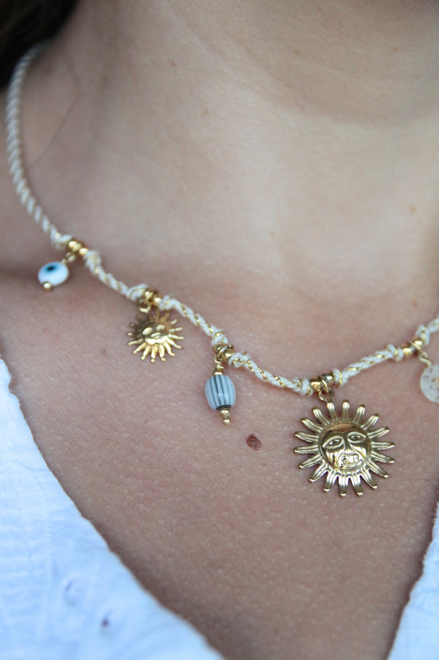 Collier cordon beige - ALOHA