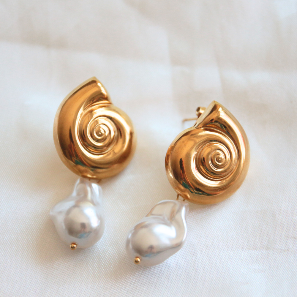 Boucles d'oreilles escargot - MILA
