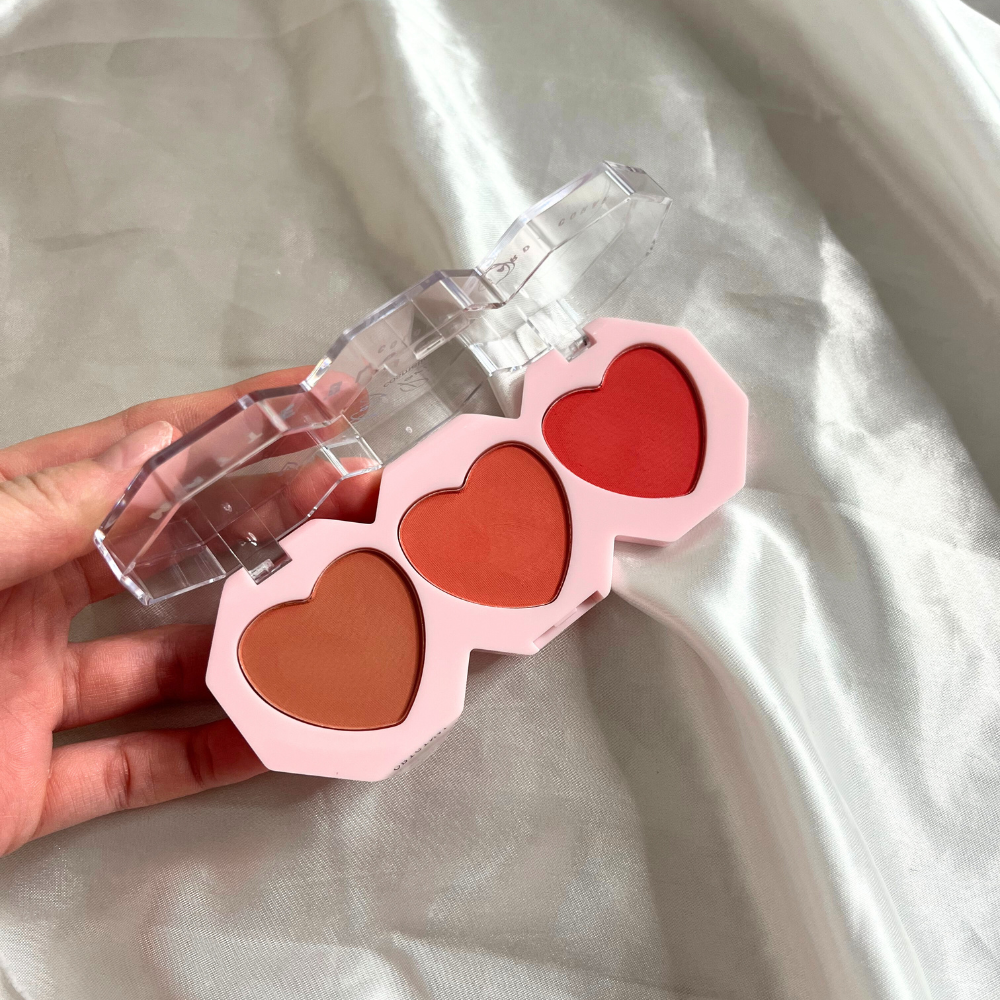 Palette blushs mattes coeurs