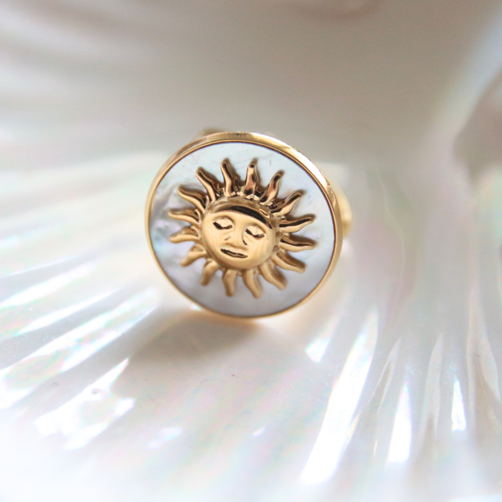 Bague soleil nacre - SUN