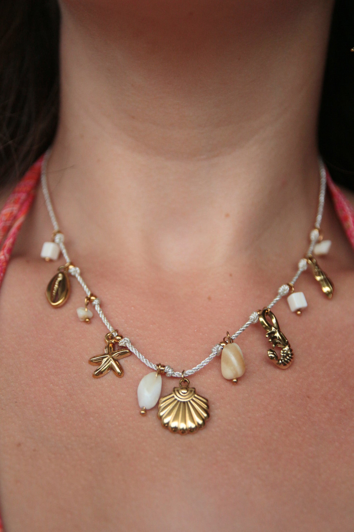 Collier cordon breloques - OHANA