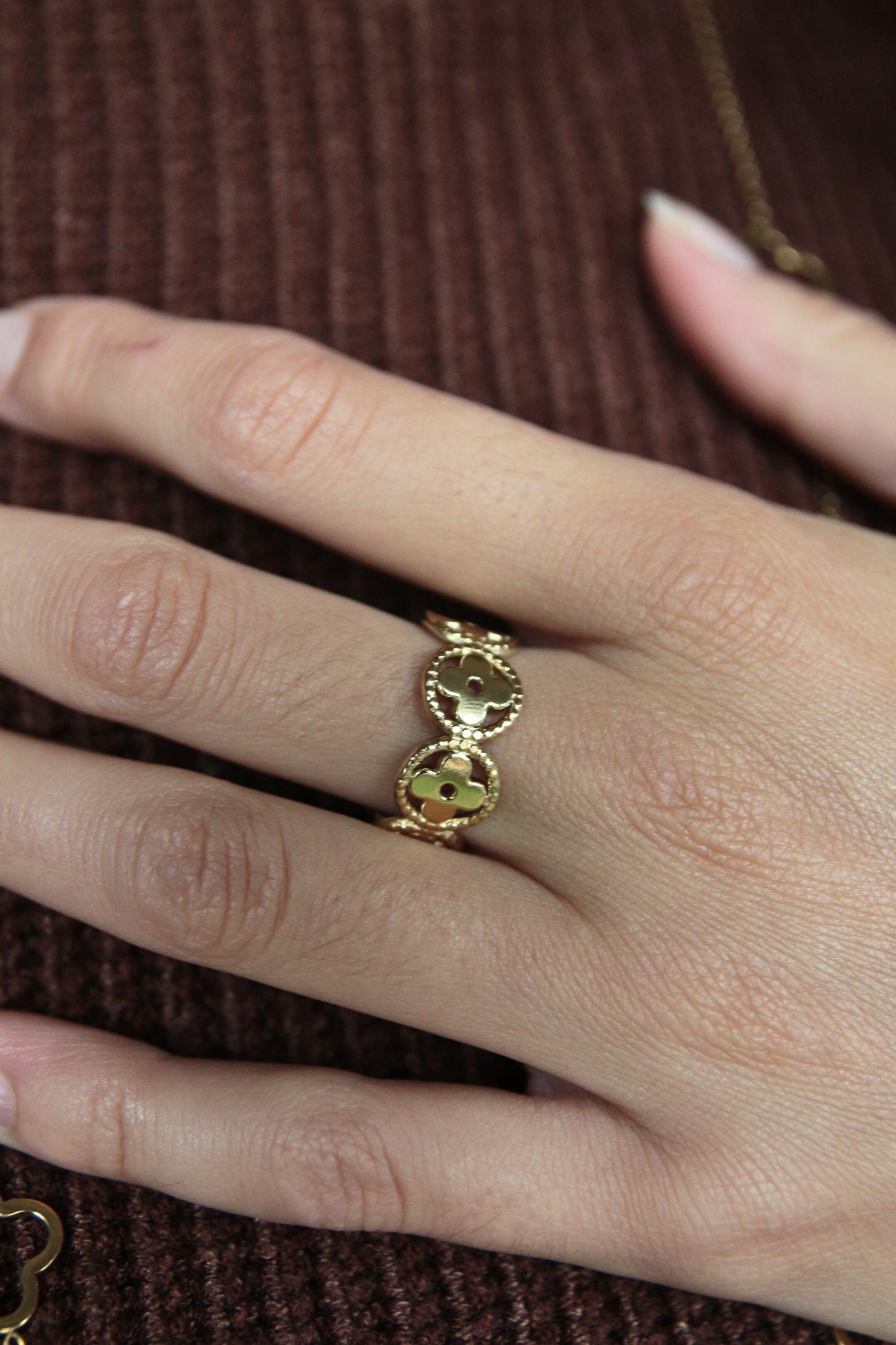 Bague motifs fleurs - ROSA