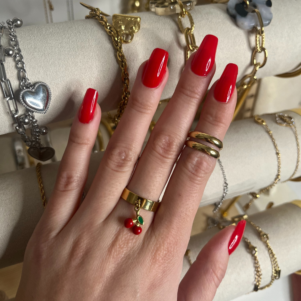 Bague phalange dorée