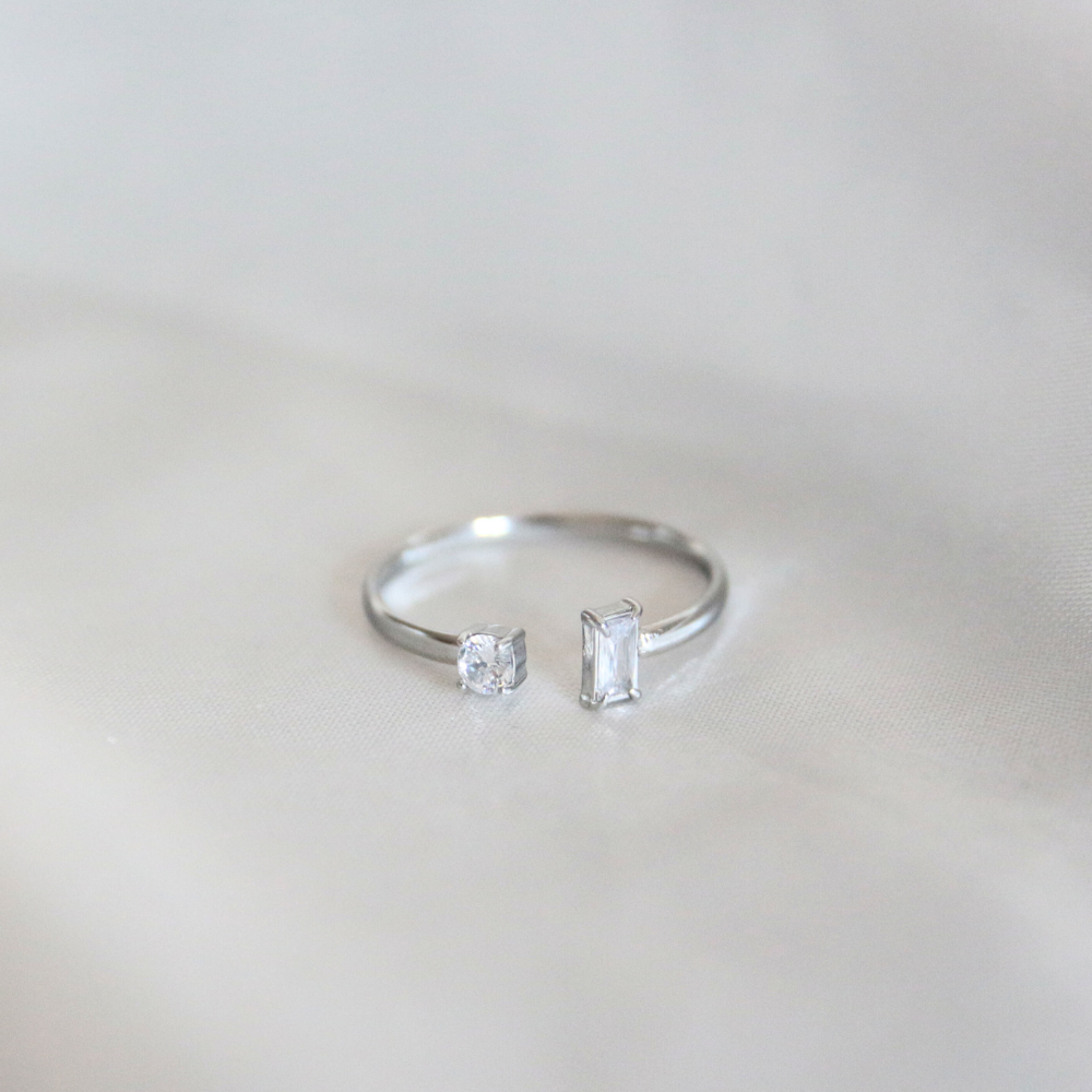 Bague ouverte strass
