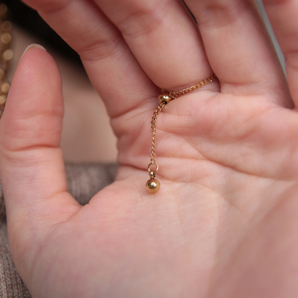 Bague chaîne breloque doré ou argenté - SERENA