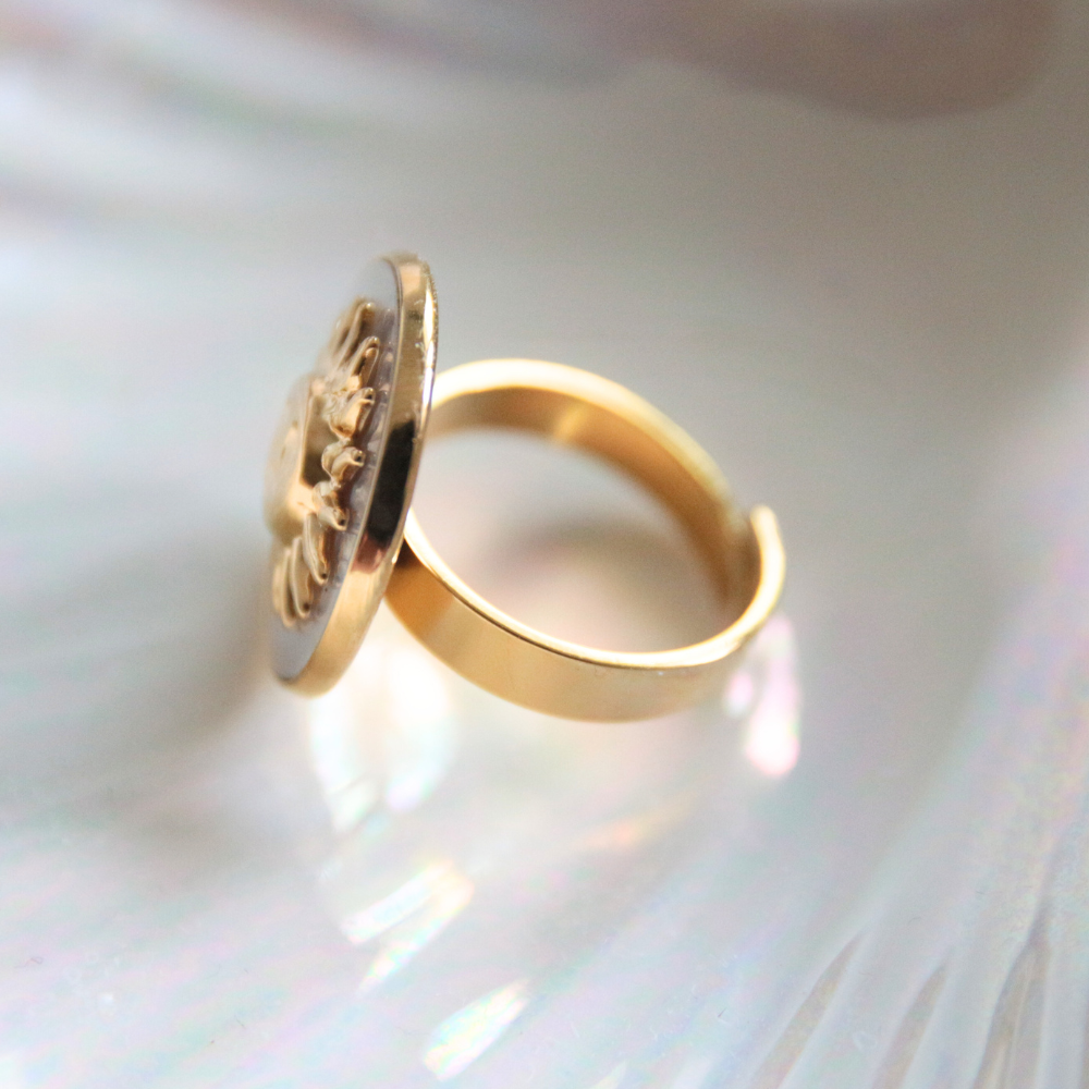 Bague soleil nacre - SUN