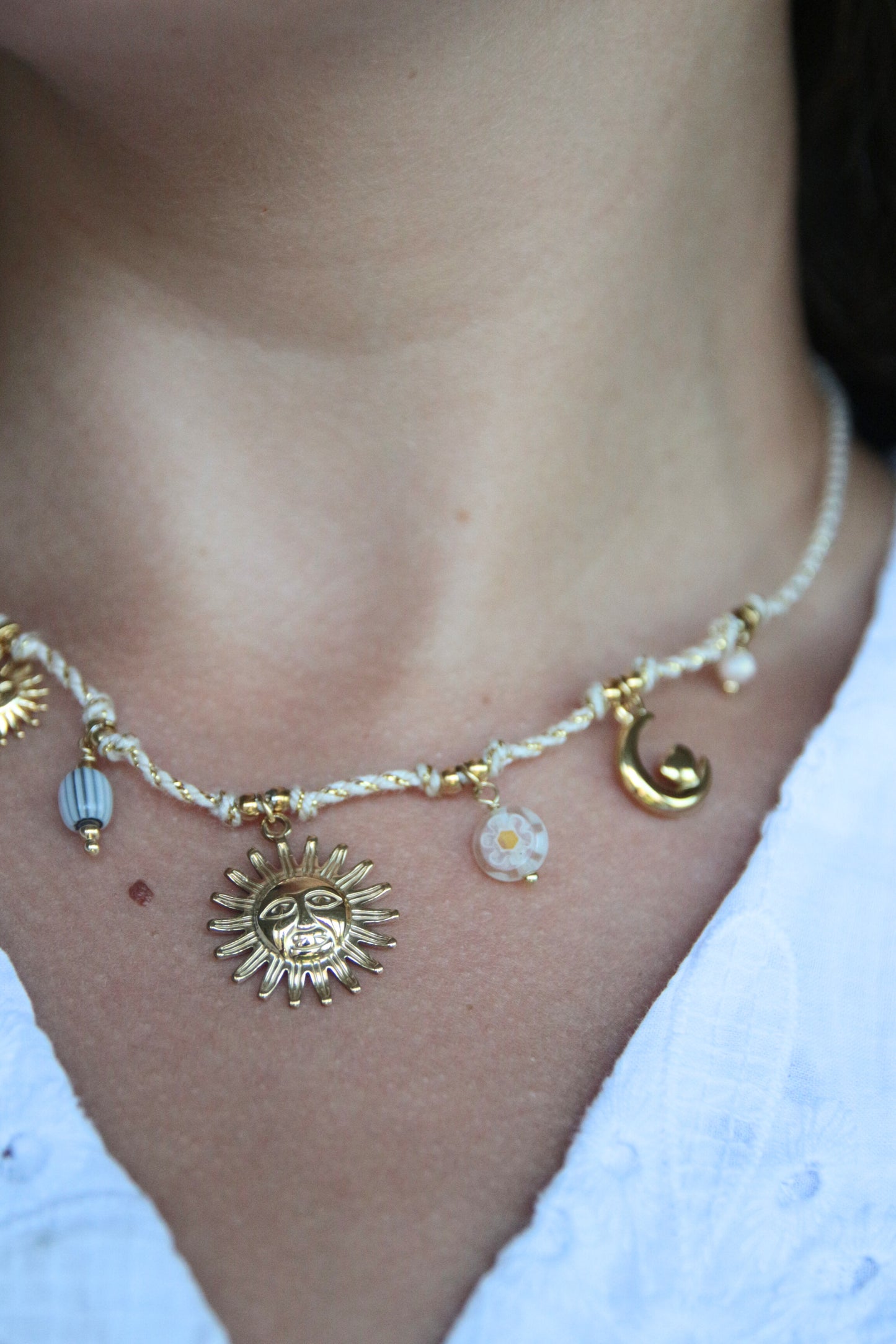 Collier cordon beige - ALOHA