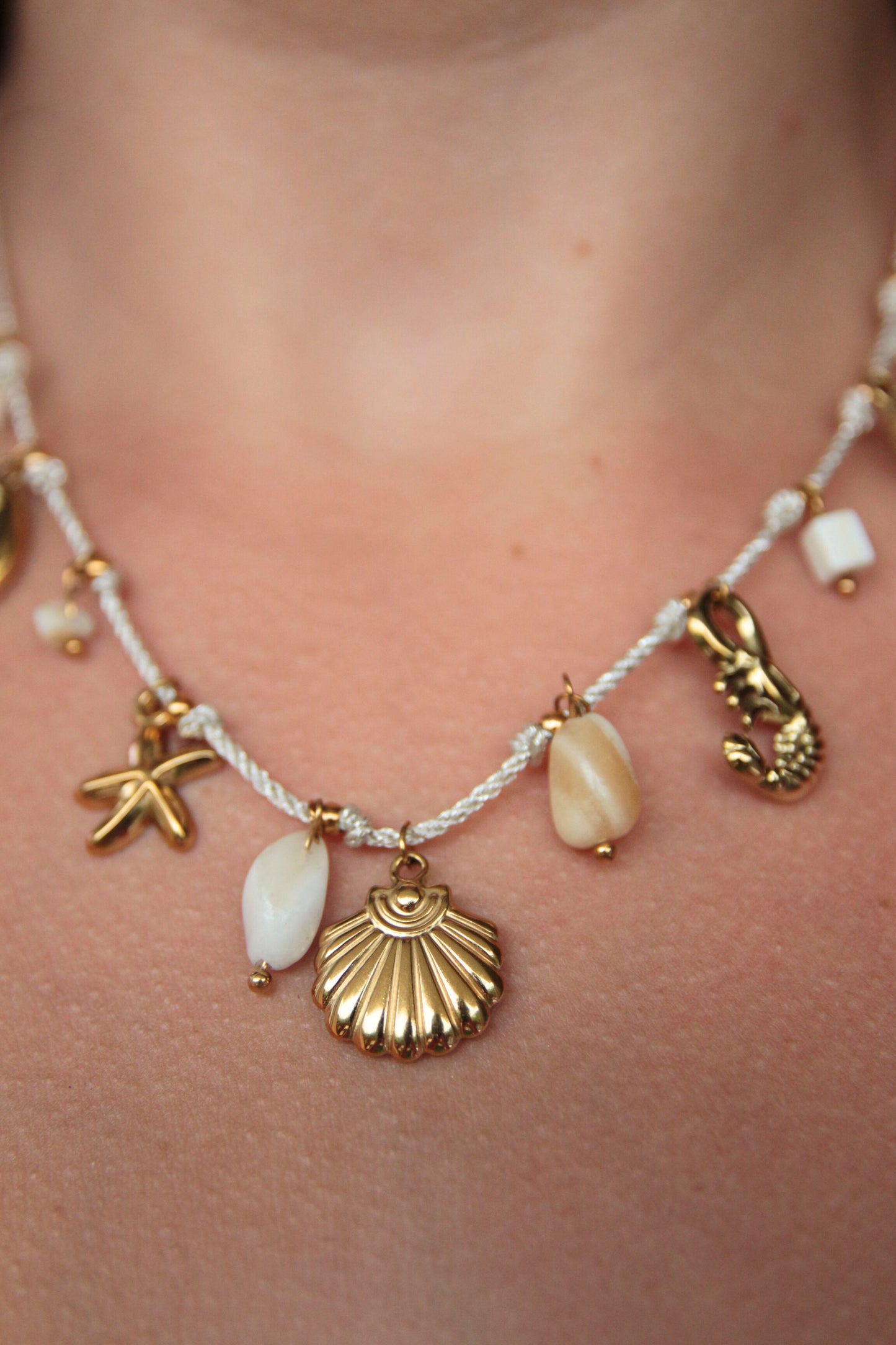 Collier cordon breloques - OHANA