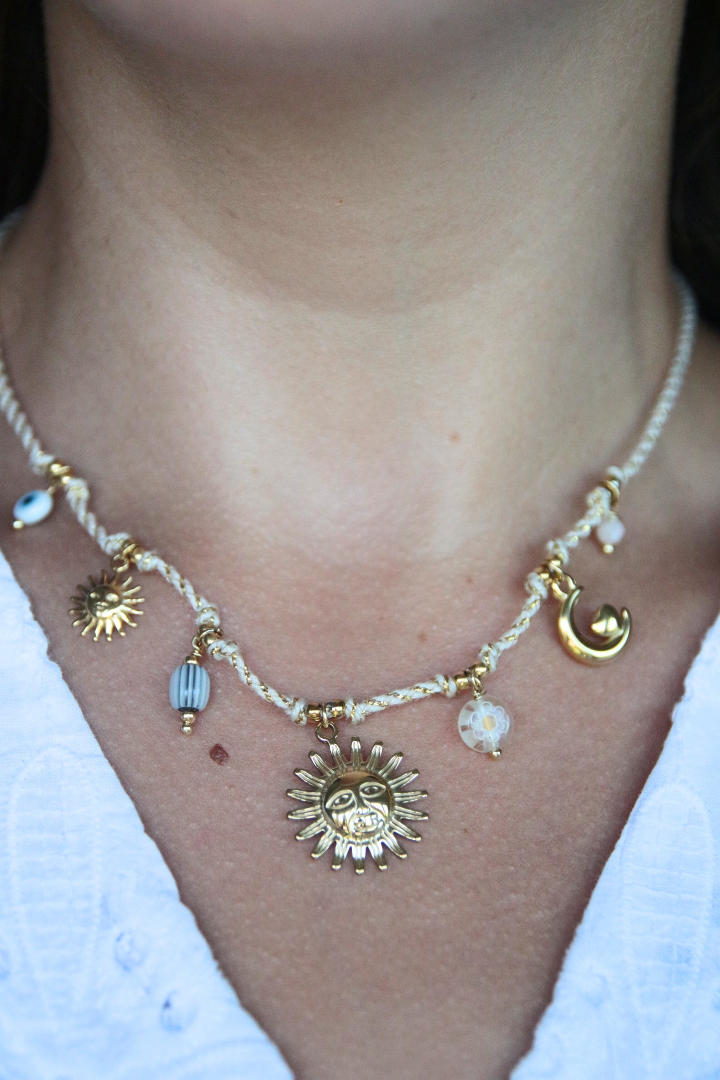 Collier cordon beige - ALOHA