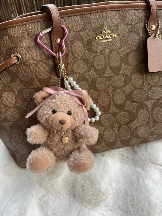 Grigri ours noeud - TEDDY PINK