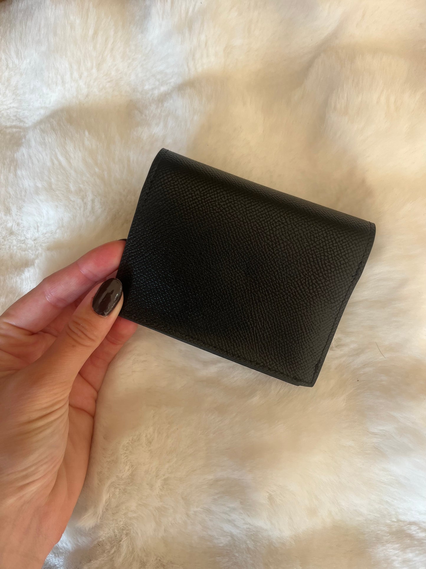 Porte carte noir simili cuir