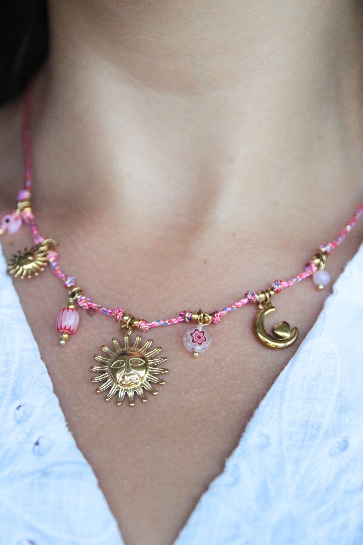 Collier cordon rose - ALOHA