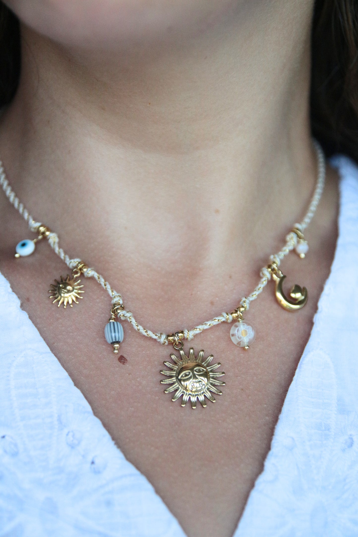 Collier cordon beige - ALOHA