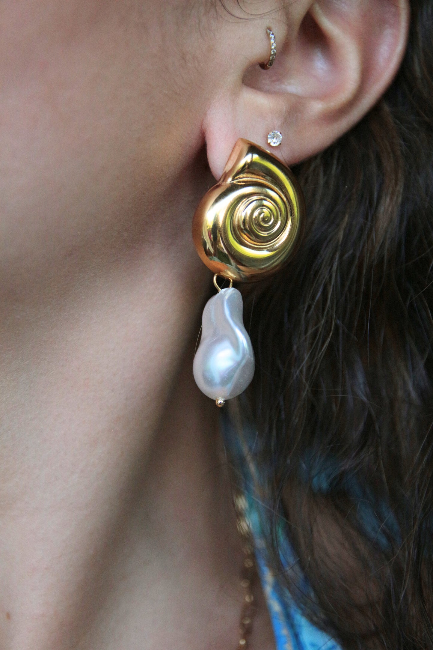 Boucles d'oreilles escargot - MILA