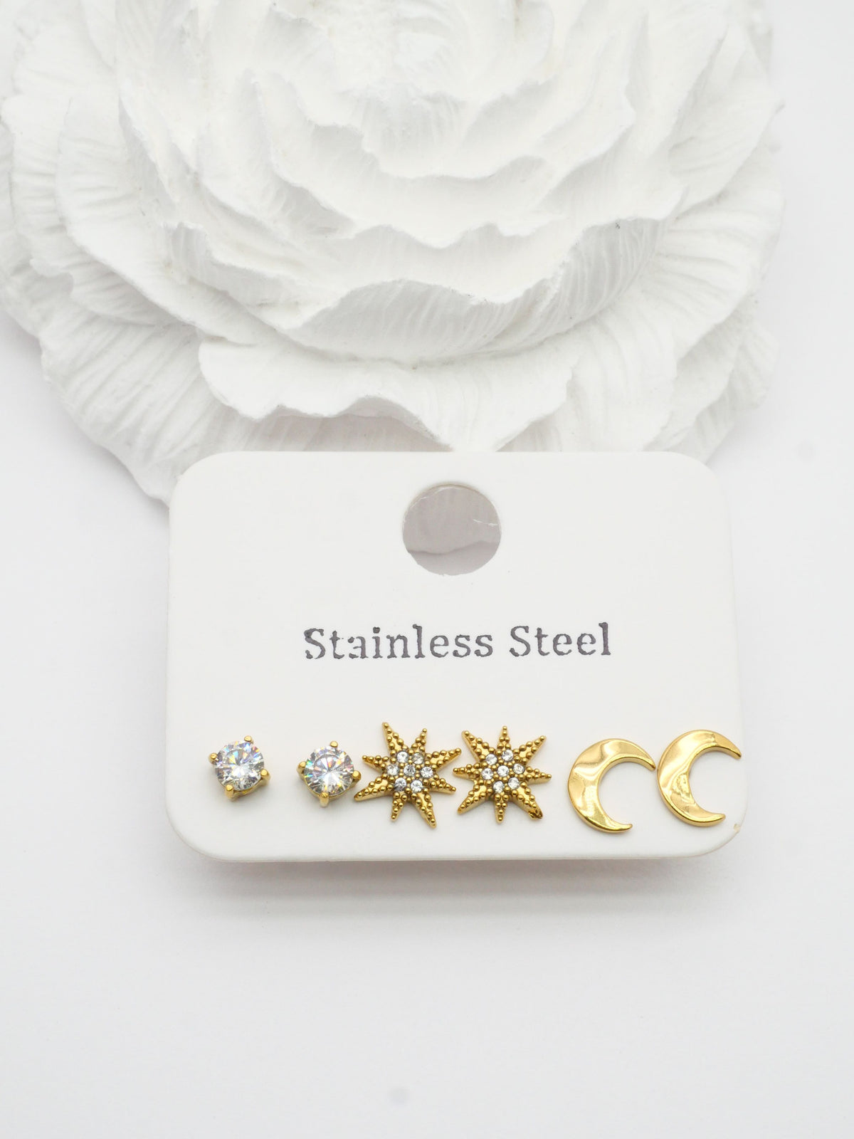 Lot 3 paires boucles d’oreilles - DORÉ