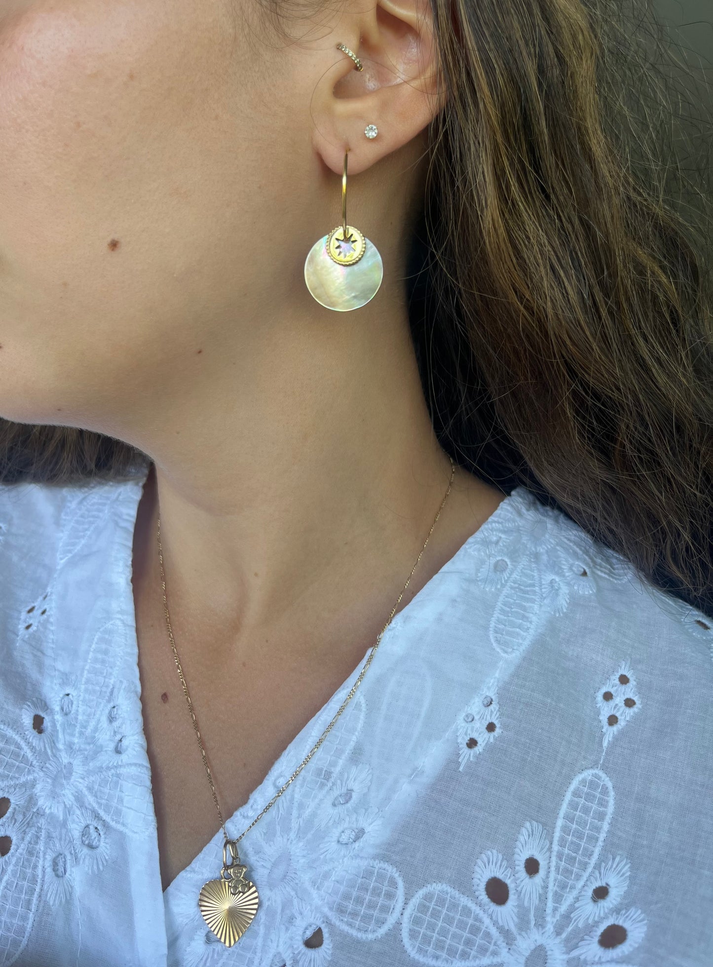 Boucles d'oreilles nacre - ORA