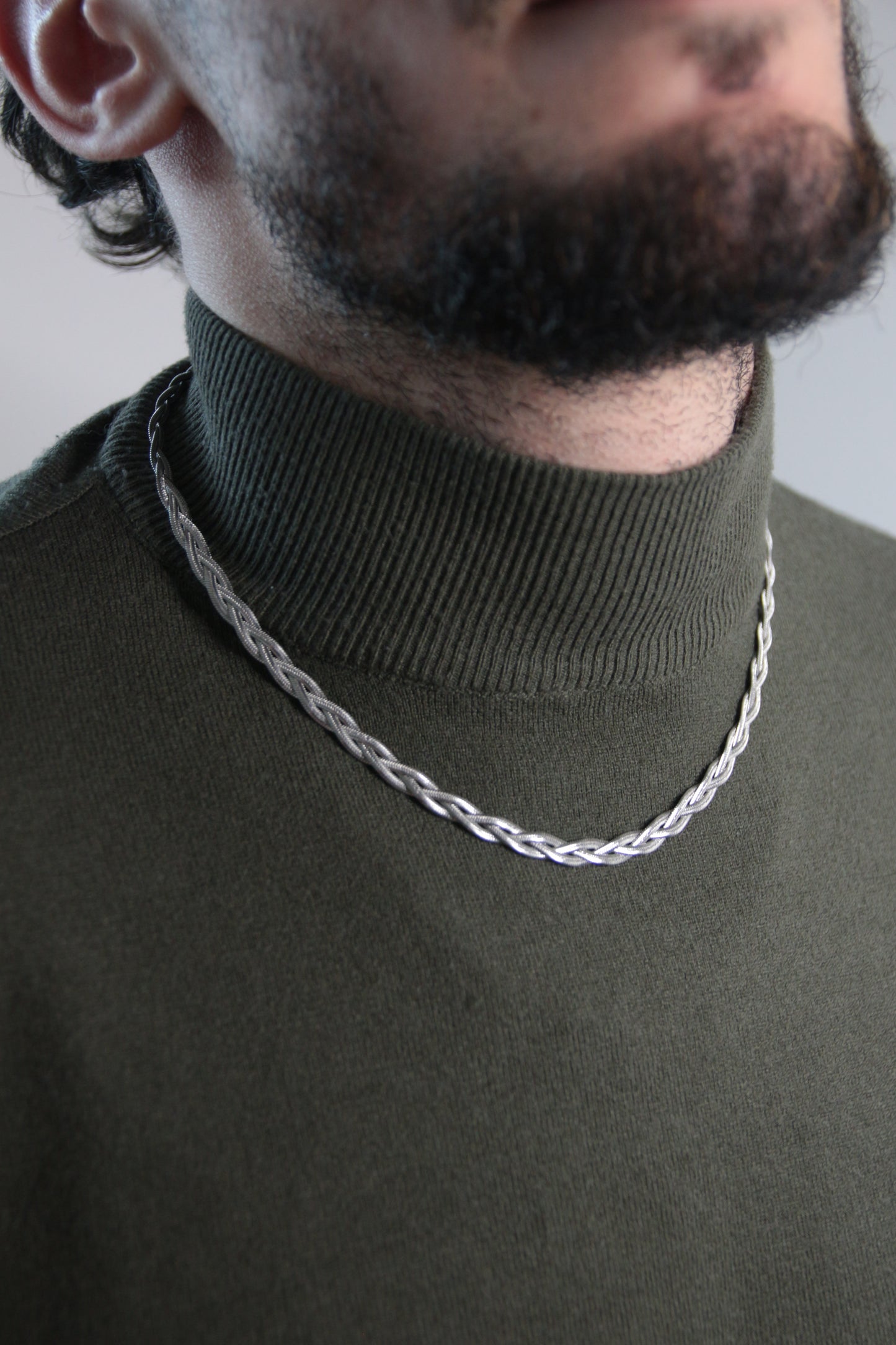Collier homme tressé - TRAVY