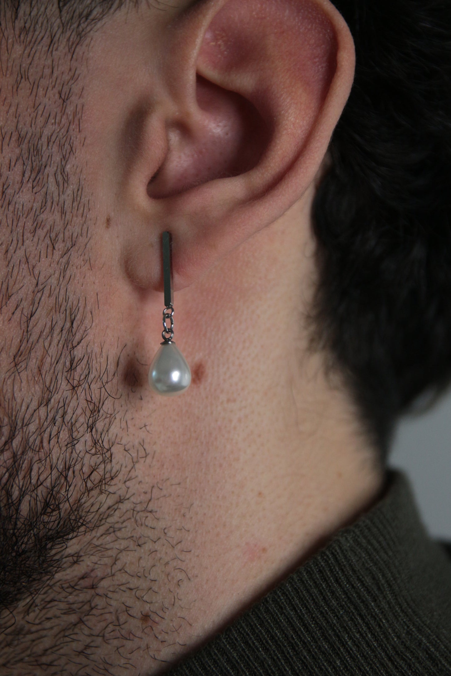 Boucle d'oreille perle homme - JAKE