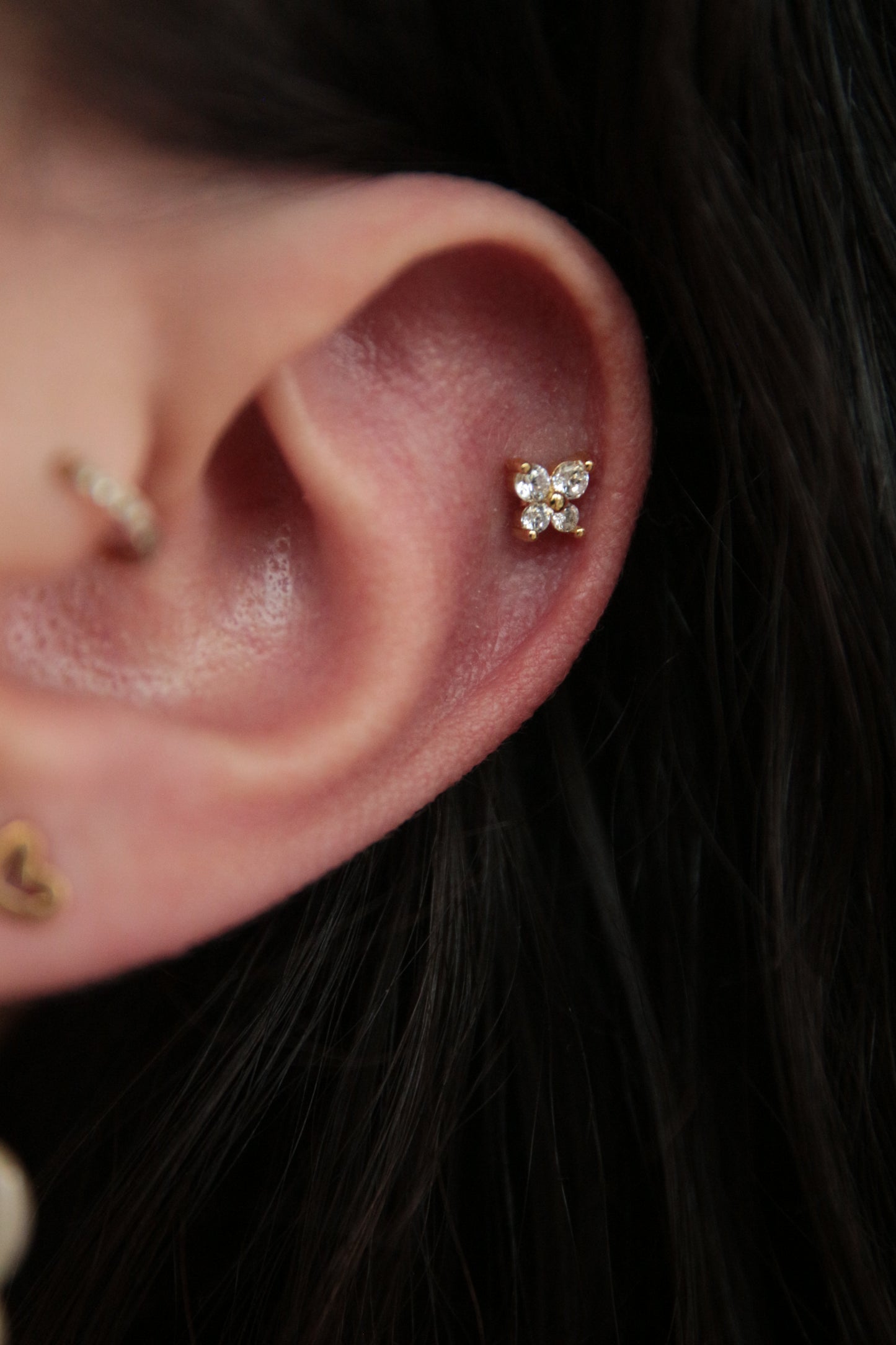 Piercing papillon blanc (petit)