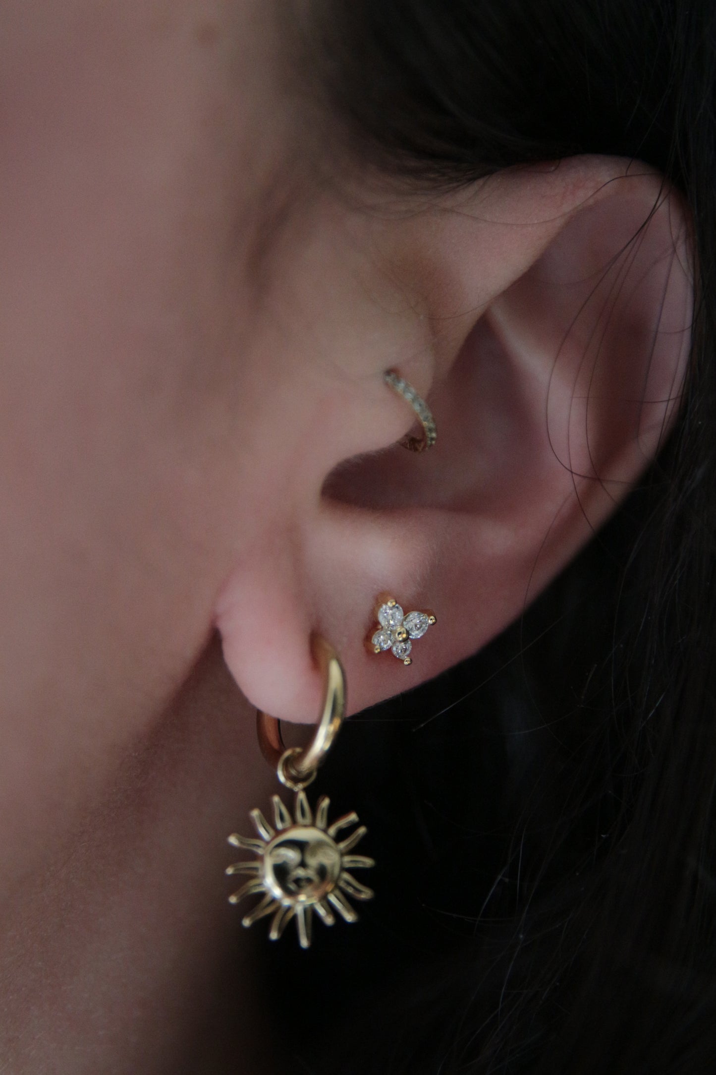 Piercing papillon blanc (petit)