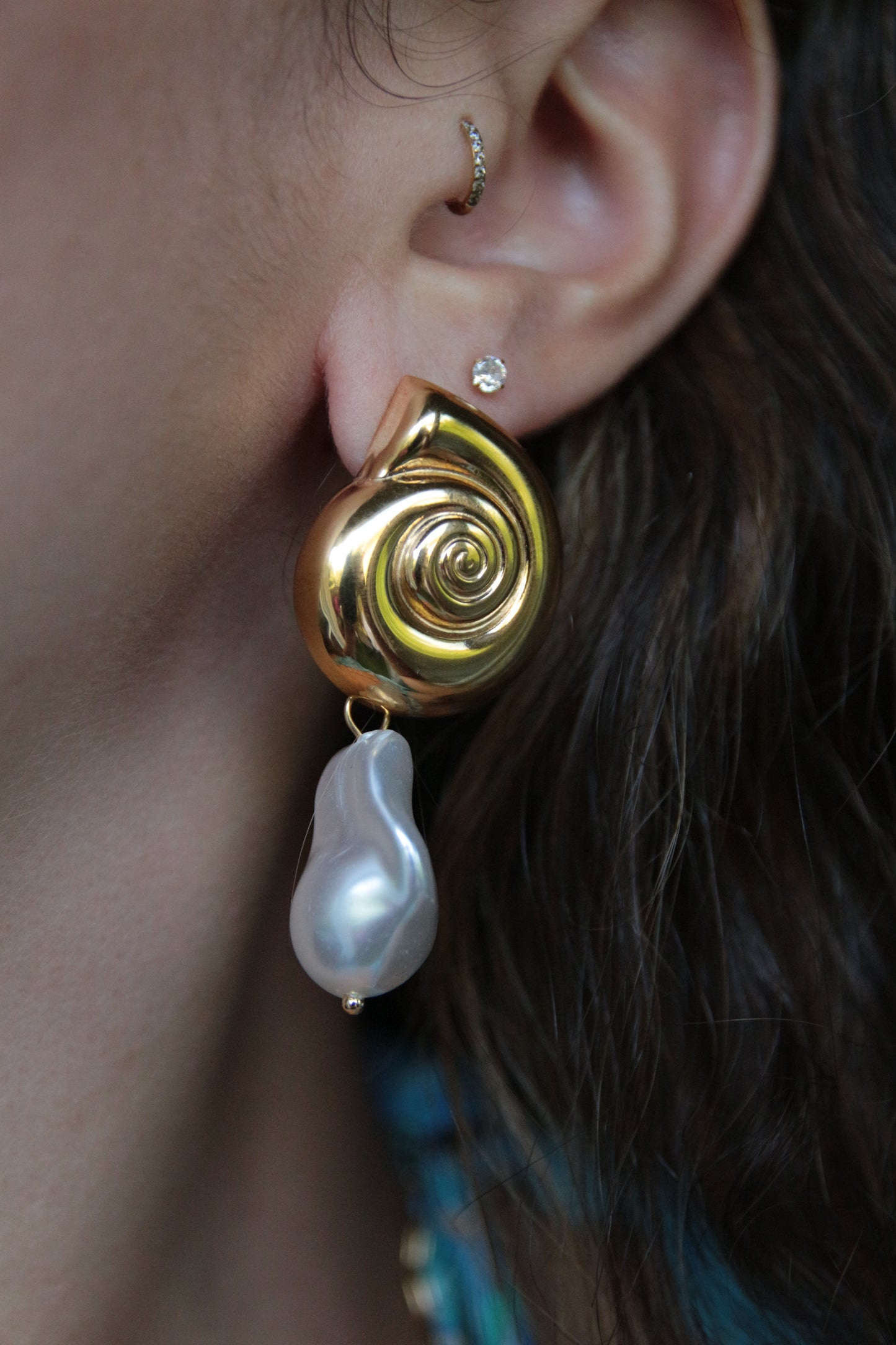 Boucles d'oreilles escargot - MILA