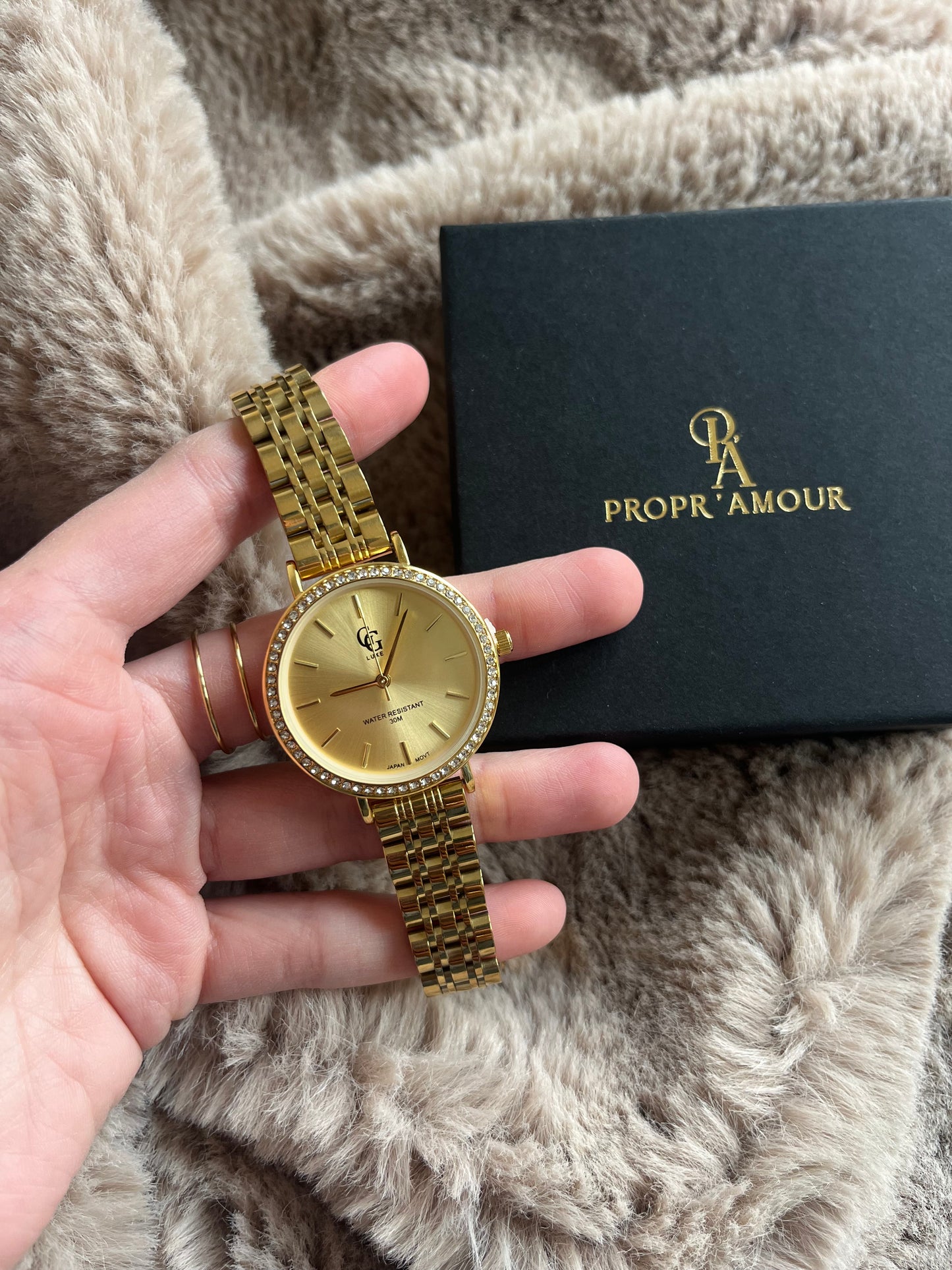 Montre dorée femme - MIRA