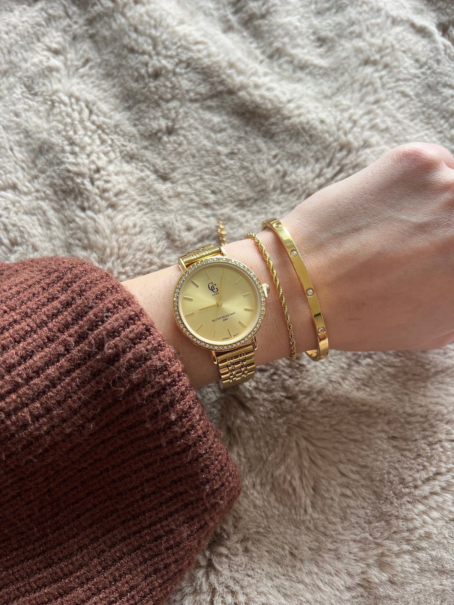 Montre dorée femme - MIRA