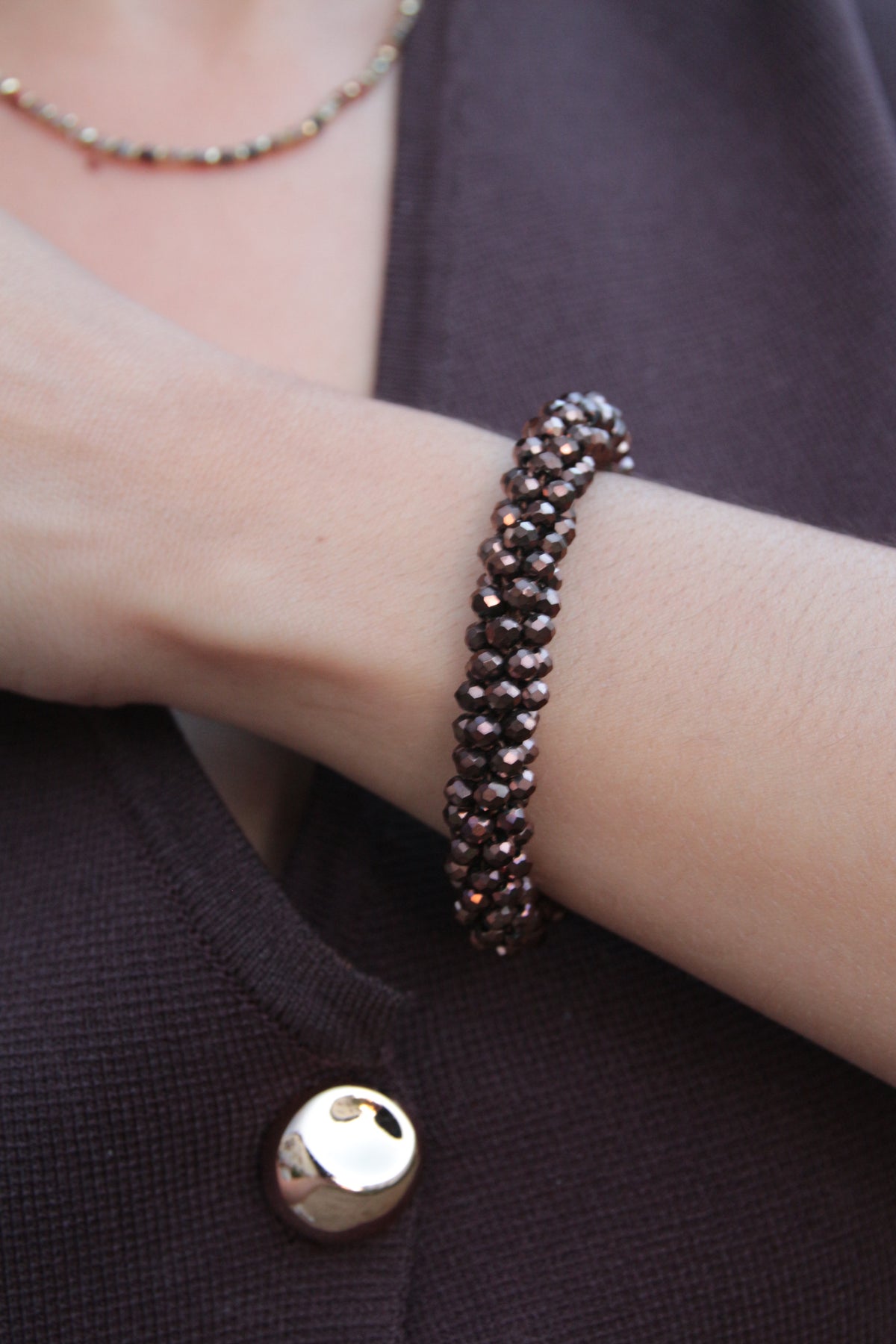 Bracelet marron irisé - CHOKY