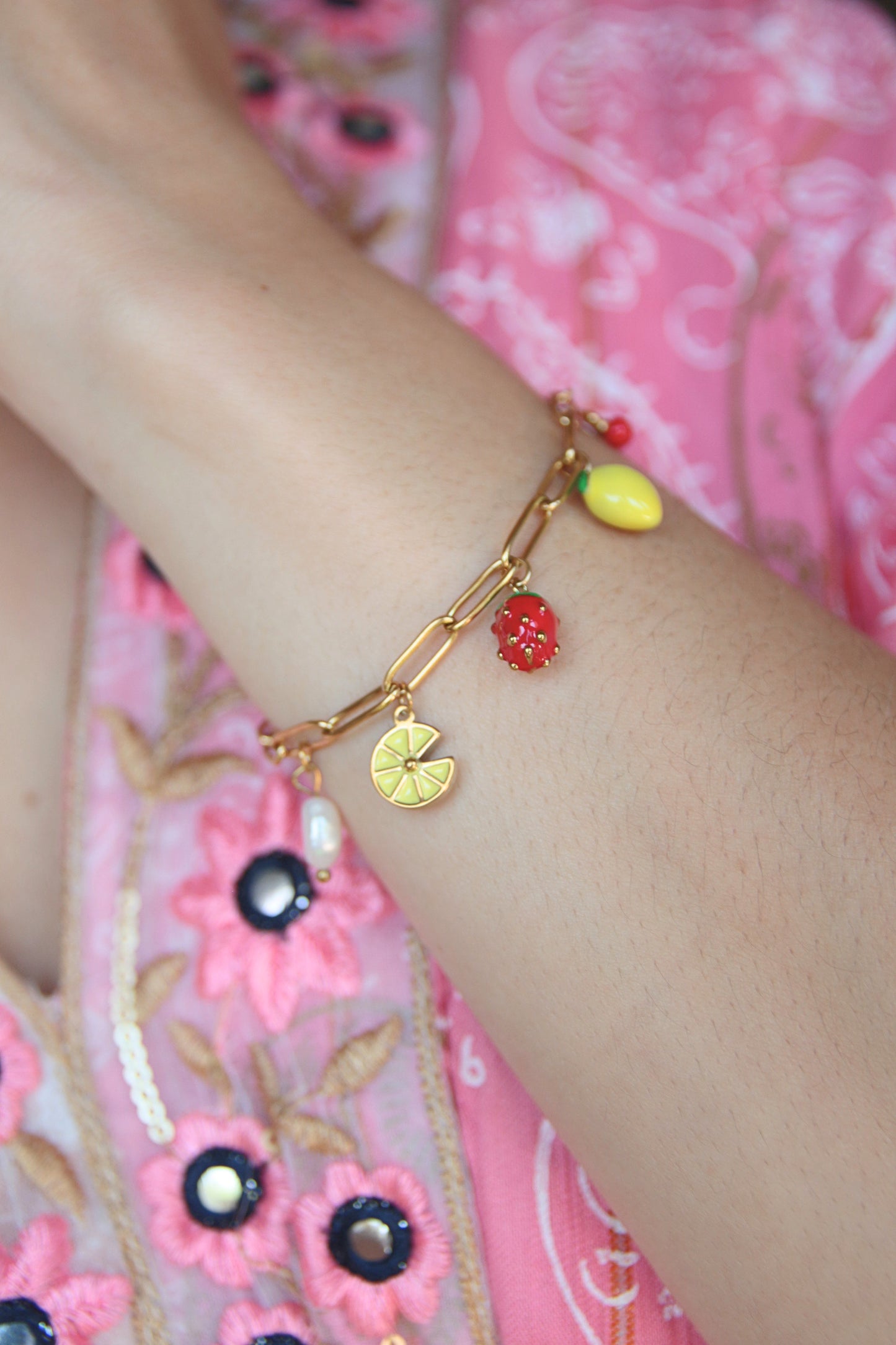 Bracelet breloques fruits - TROPICANA