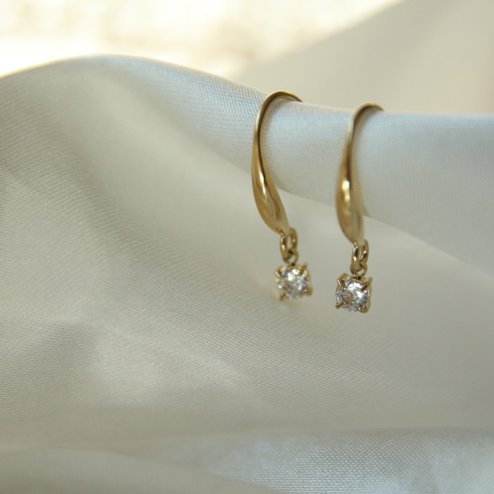 Boucles d'oreilles strass - Line