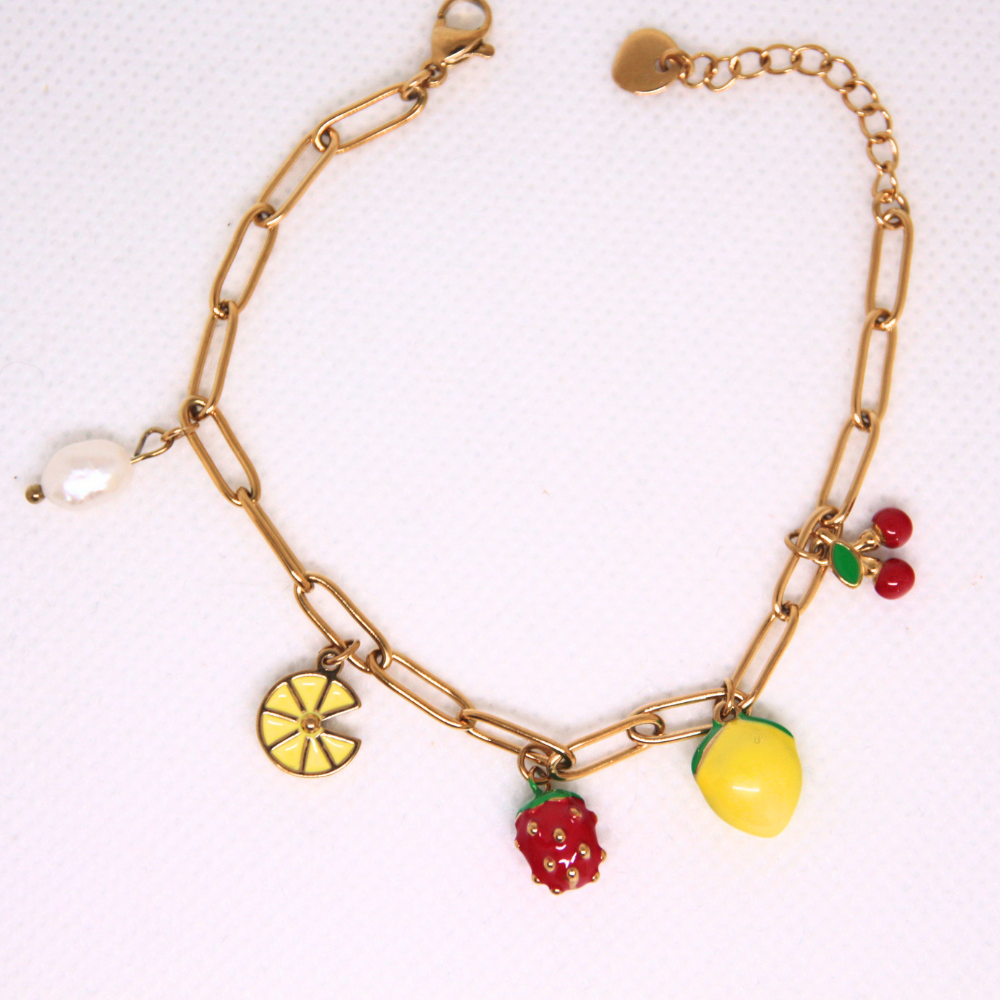 Bracelet breloques fruits - TROPICANA