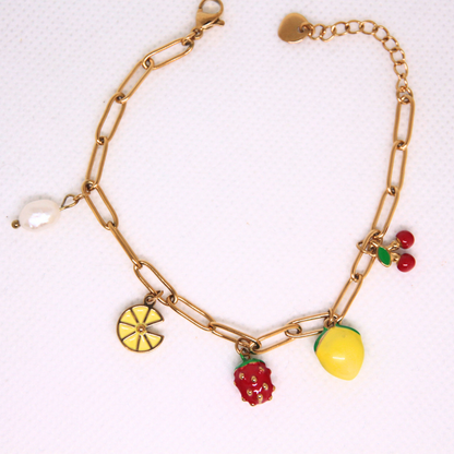 Bracelet breloques fruits - TROPICANA