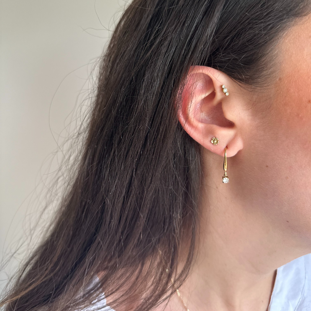 Boucles d'oreilles strass - Line