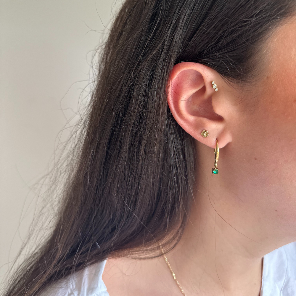 Boucles d'oreilles strass - Line