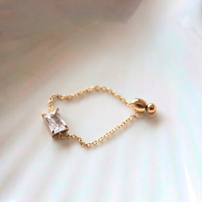Bague chaîne - RECTANGLE