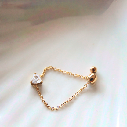 Bague chaîne - COEUR