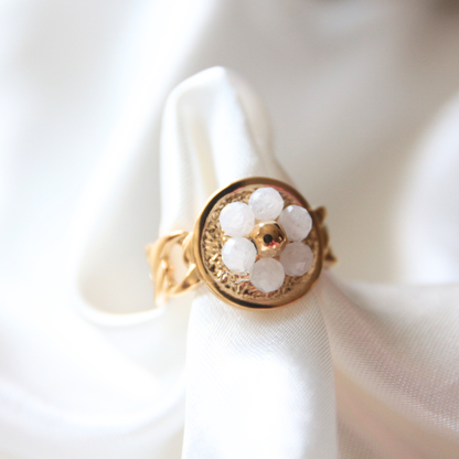 Bague fleur perles - KARA