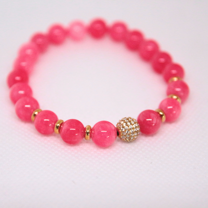 Bracelet pierres naturelles - RHODONITE