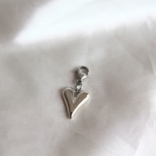 Charm coeur argent