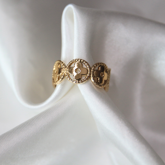 Bague motifs fleurs - ROSA