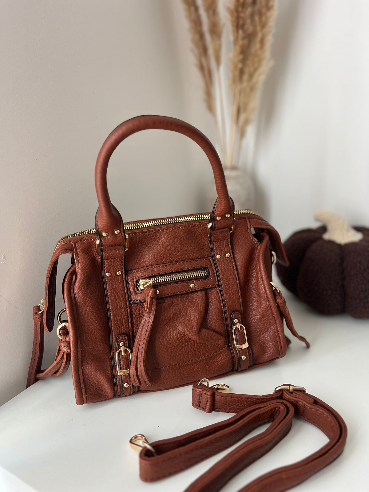 Sac bandoulière camel - NAYA