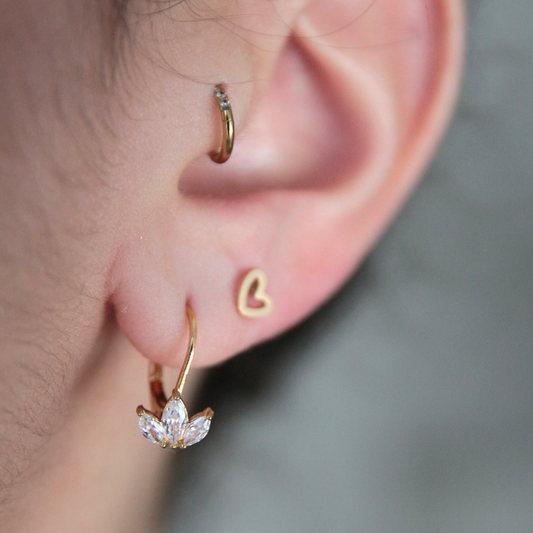 Boucles d'oreilles fleur de lotus