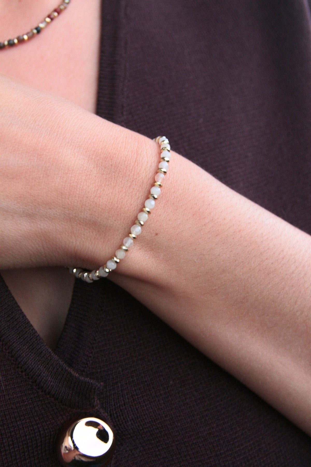 Bracelet pierres naturelles QUARTZ BLANC