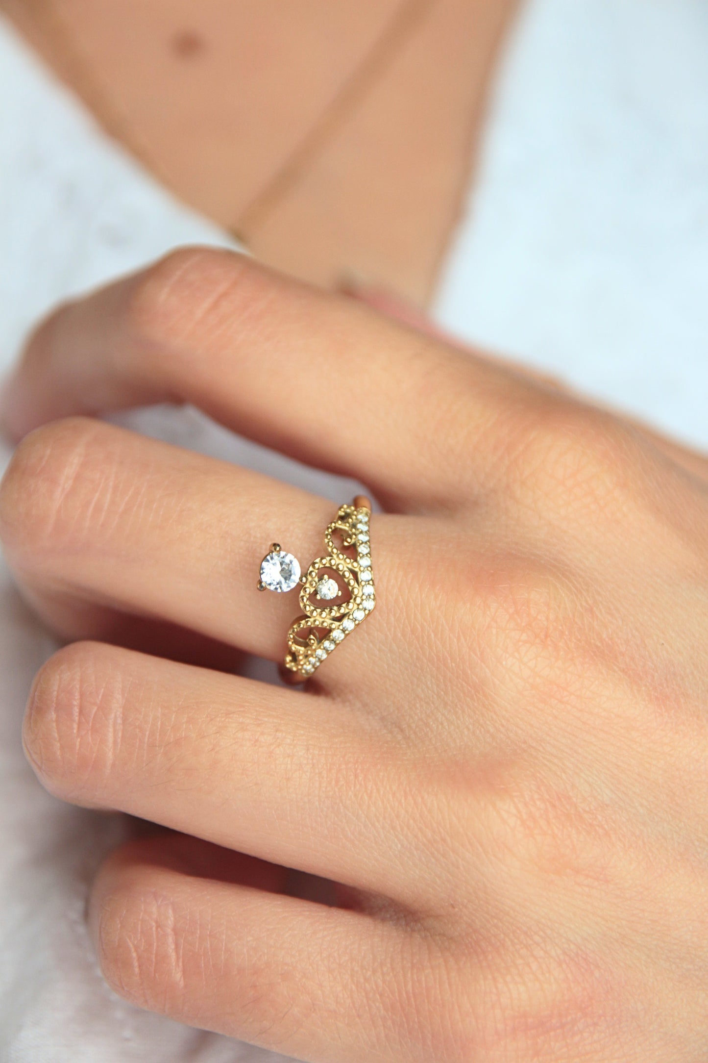 Bague couronne strass - PRINCESS