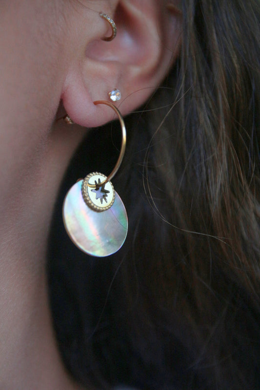 Boucles d'oreilles nacre - ORA