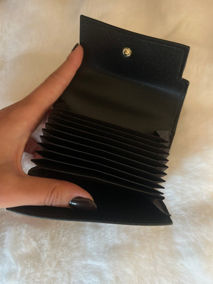 Porte carte noir simili cuir