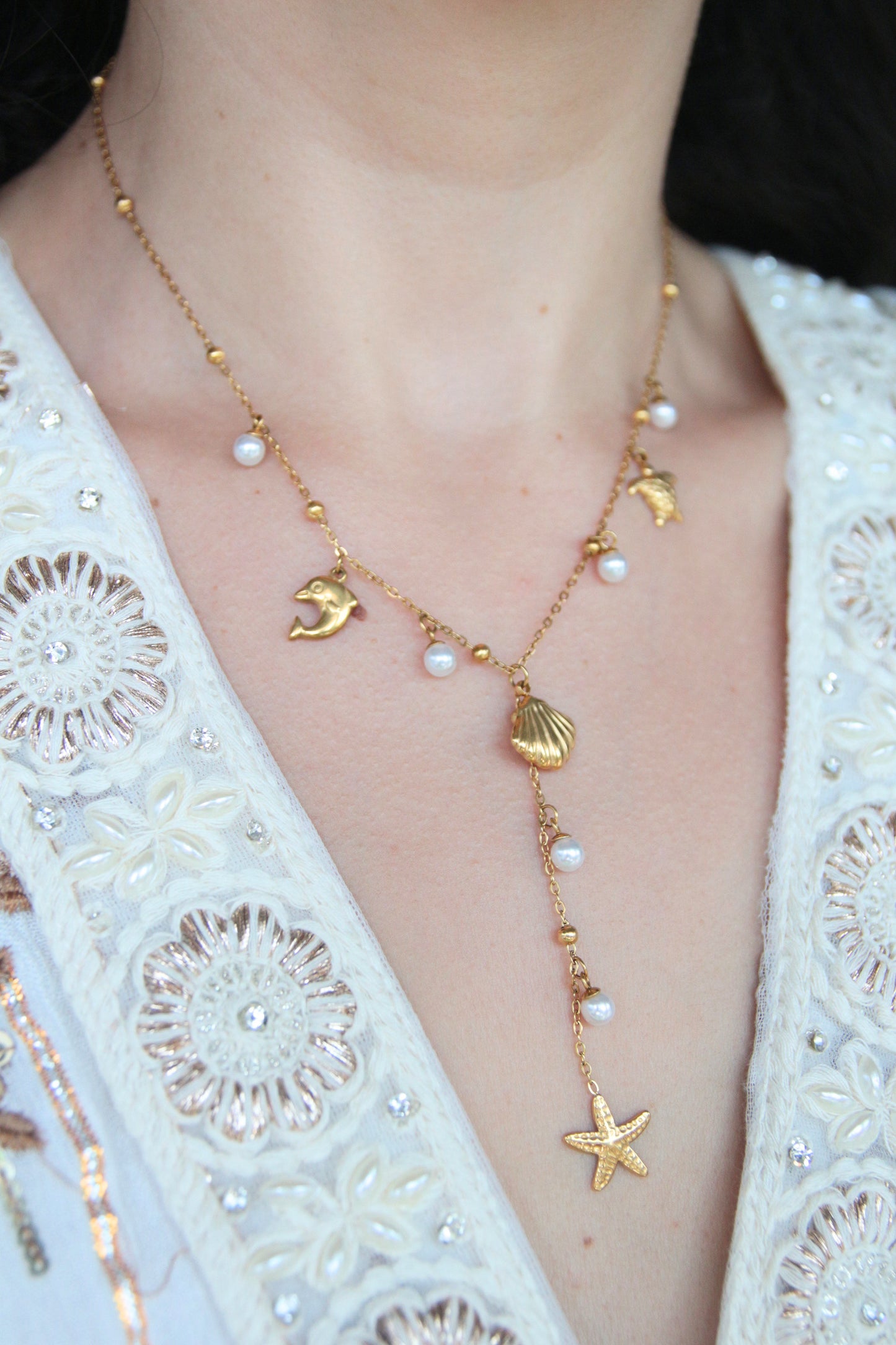 Collier Y breloques -  PALMA