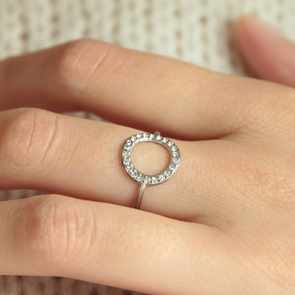 Bague cercle strass - Cassy