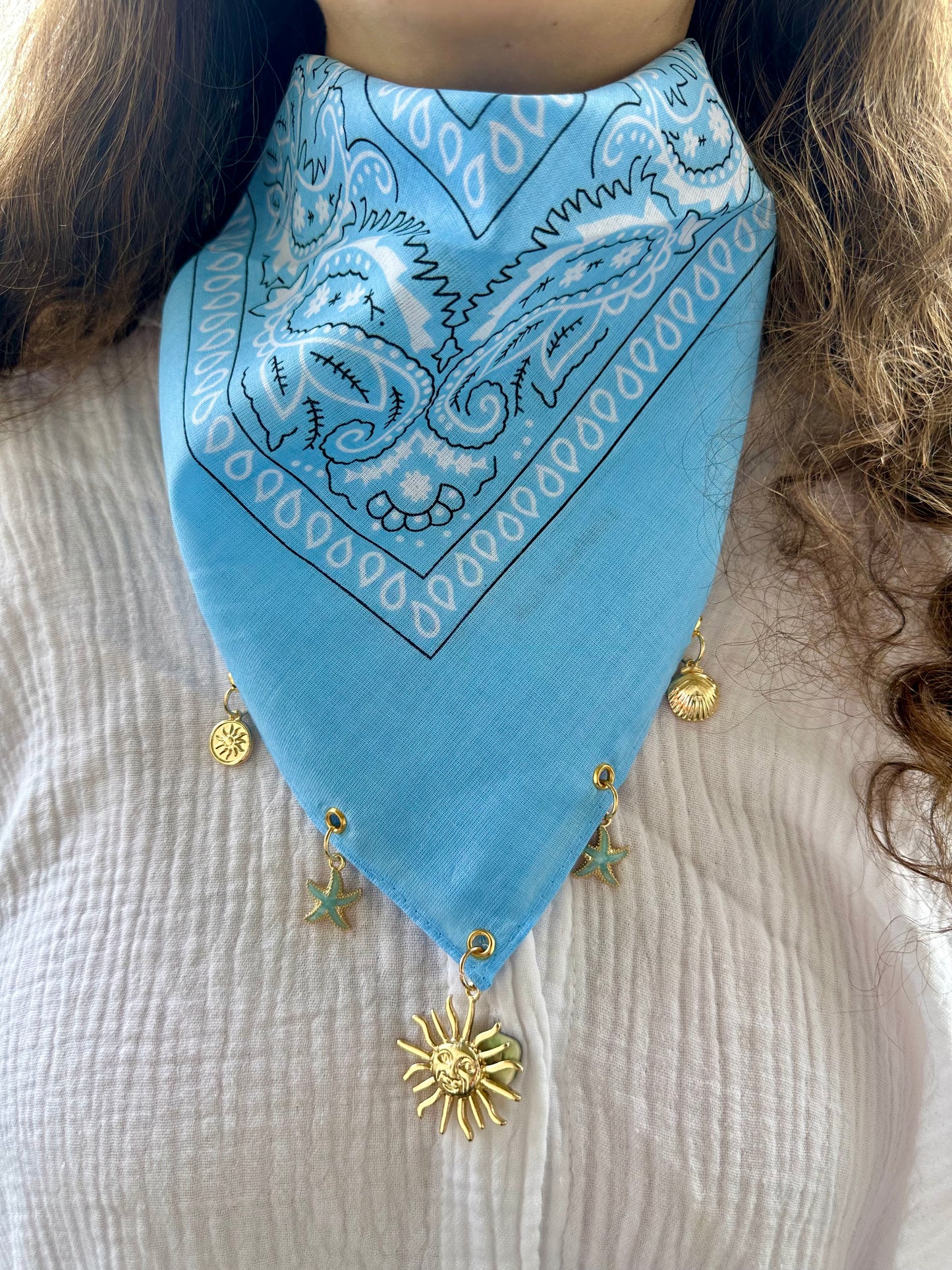 Bandana charms - BLEU
