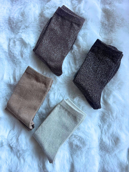 Chaussettes paillettes - Couleur au choix